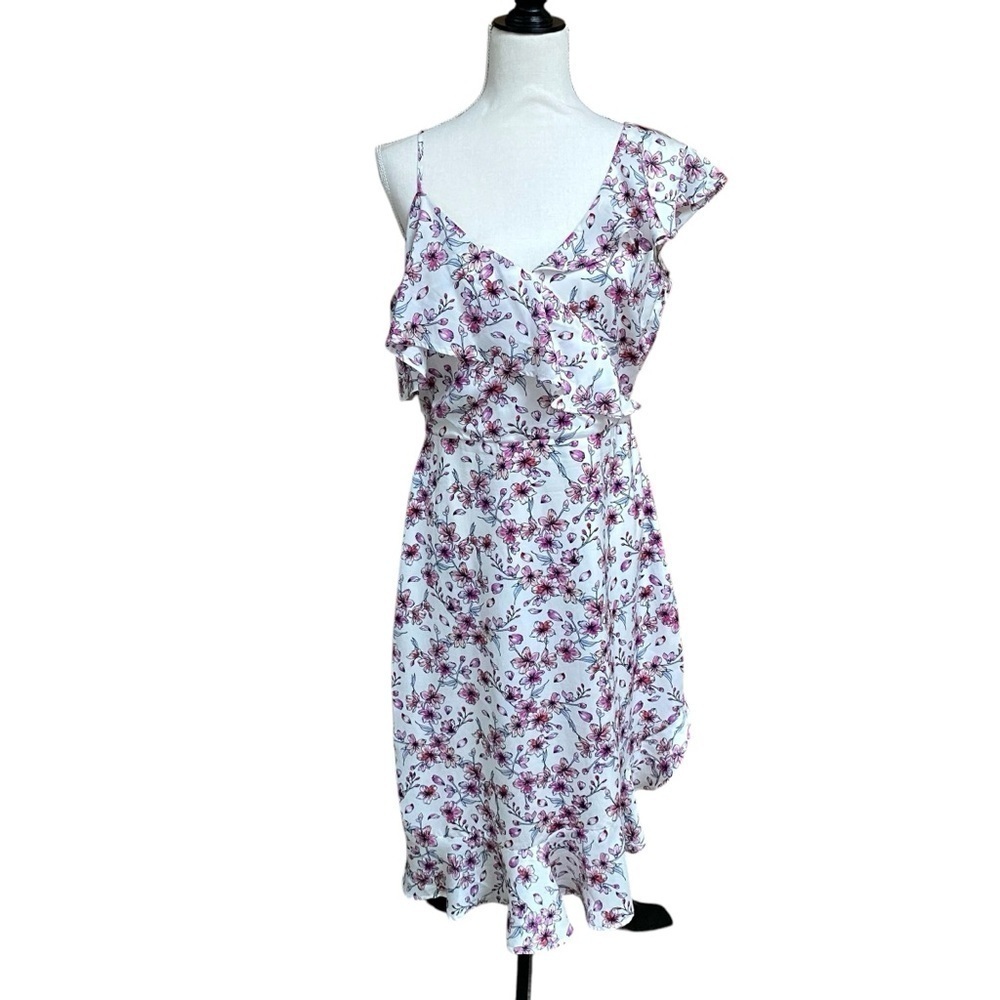 Cupcakes & Cashmere Delphia Floral One Shoulder Midi Dress NWT 10 - Picture 4 of 16